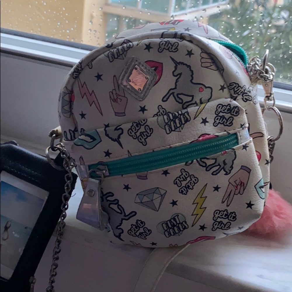 cute little mini backpack/cross body bag